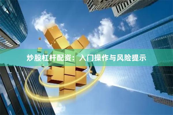 炒股杠杆配资：入门操作与风险提示